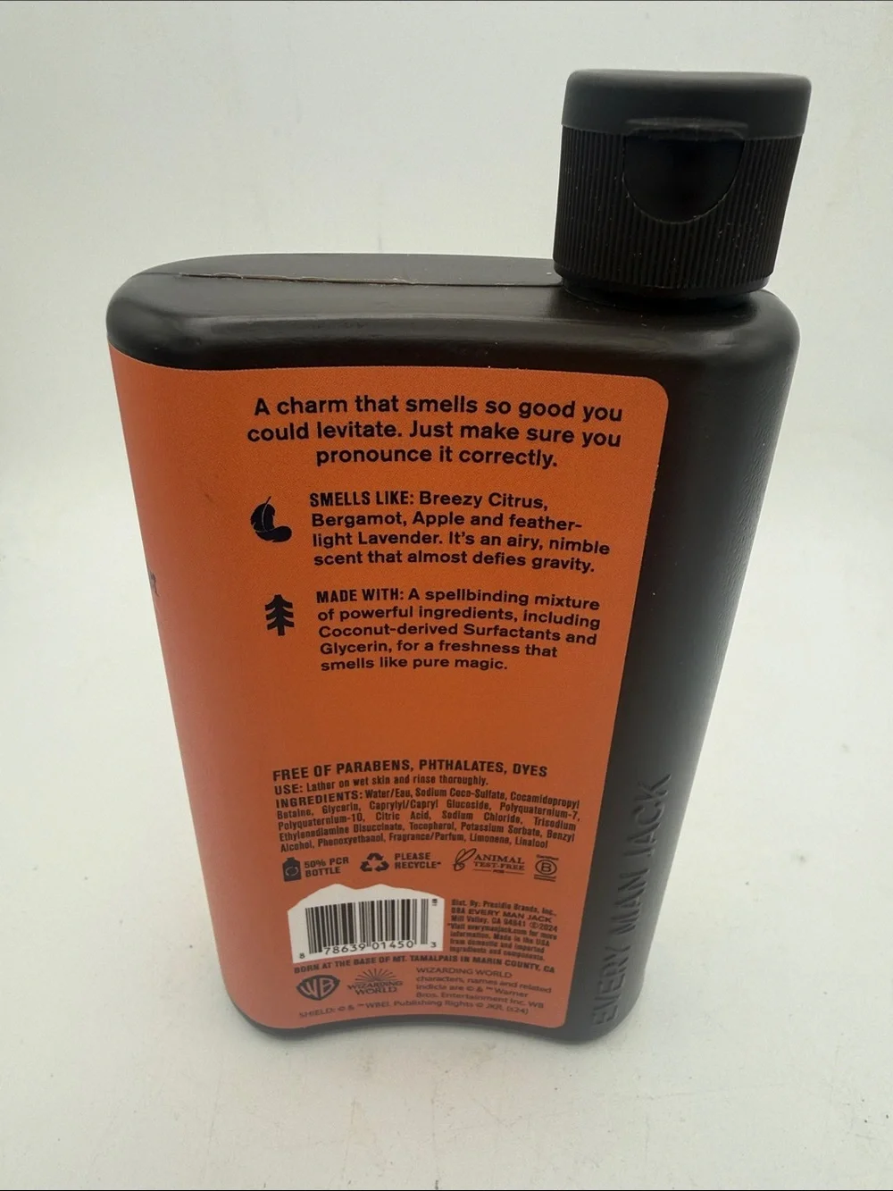 Every Man Jack Wizarding World of Harry Potter Charms Wingardium body wash 13.5
